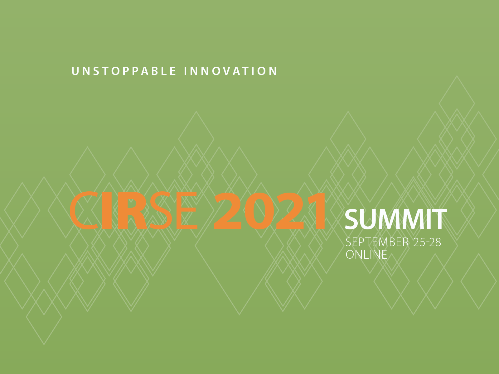 CIRSE 2021 Summit 25 a 28 Setembro 2021