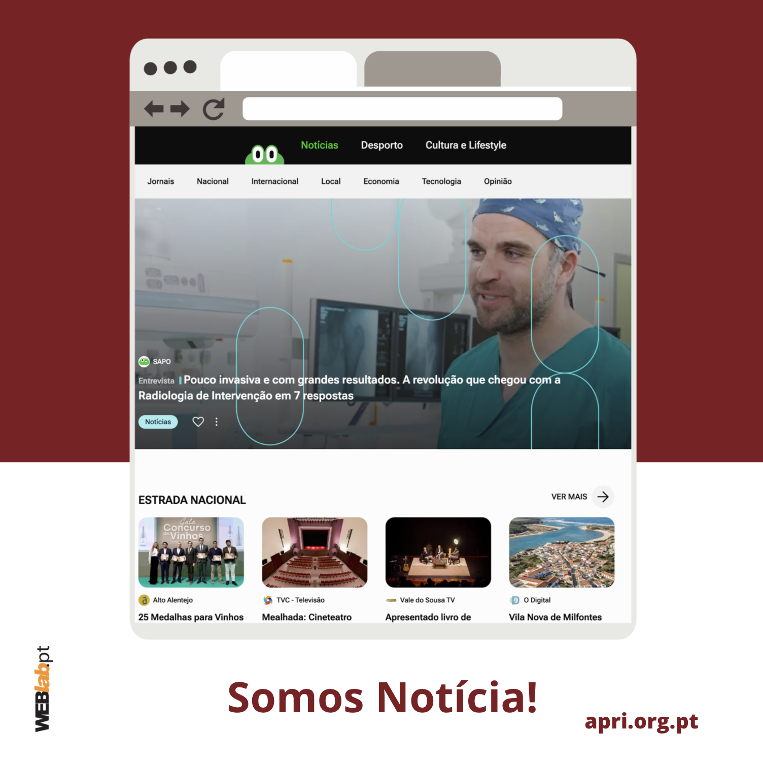 Fomos notícia