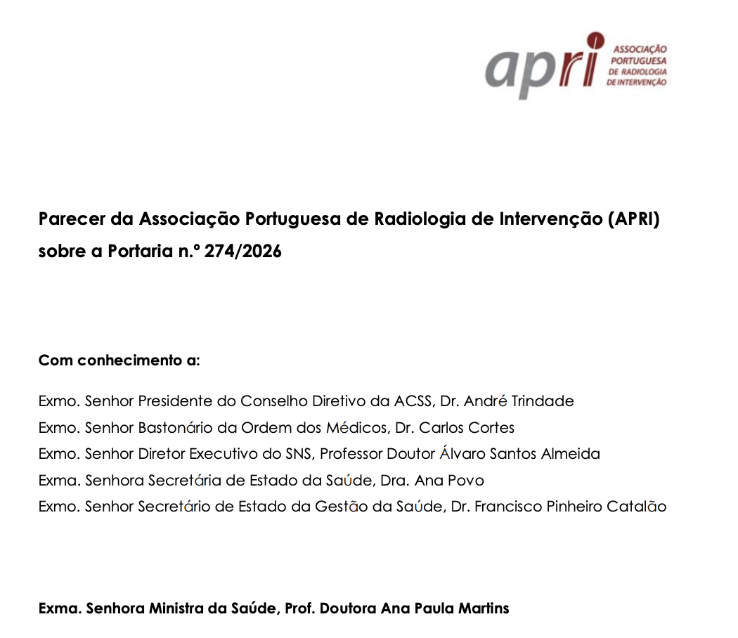 APRI enviou parecer relativo à Portaria n.º 274/2026